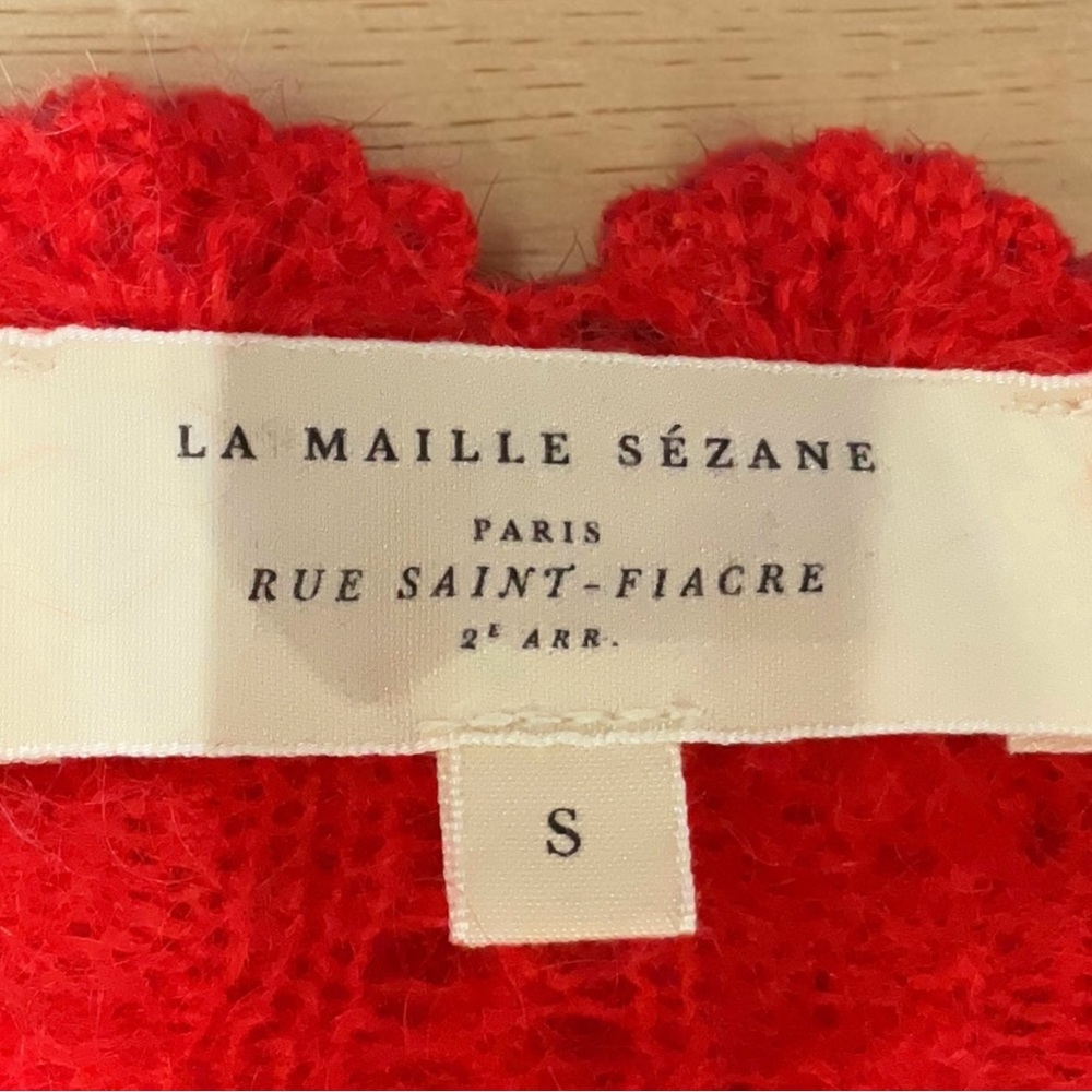 Sézane Elise Cardigan in Red | S - Picture 9 of 16
